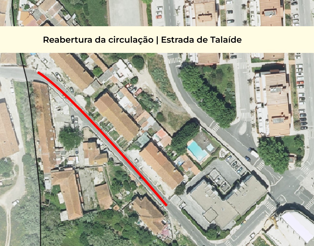 mapa do local - Estrada de Talaíde