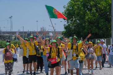 Fotografia voluntários em Oeiras