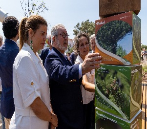Inauguração do Parque Urbano de Vila Fria. Vereadora Joana Baptista e Presidente Isaltino Morais.