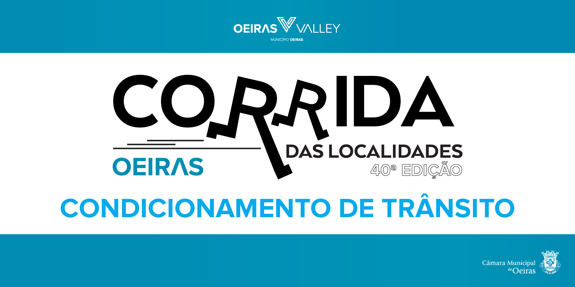 Banner Condicionamento de Trânsito Corrida Localidades