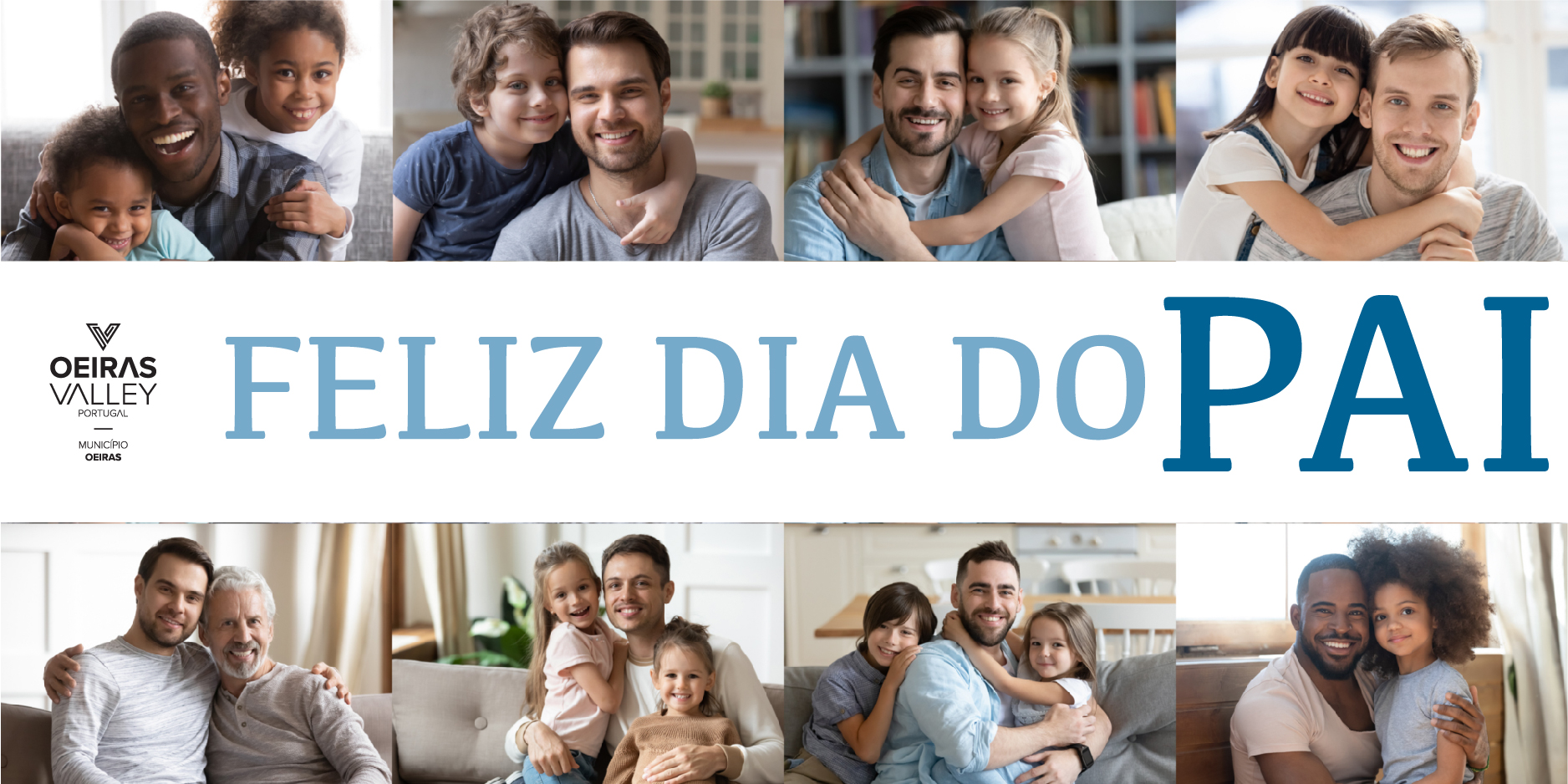 Pais e filhos abraçados