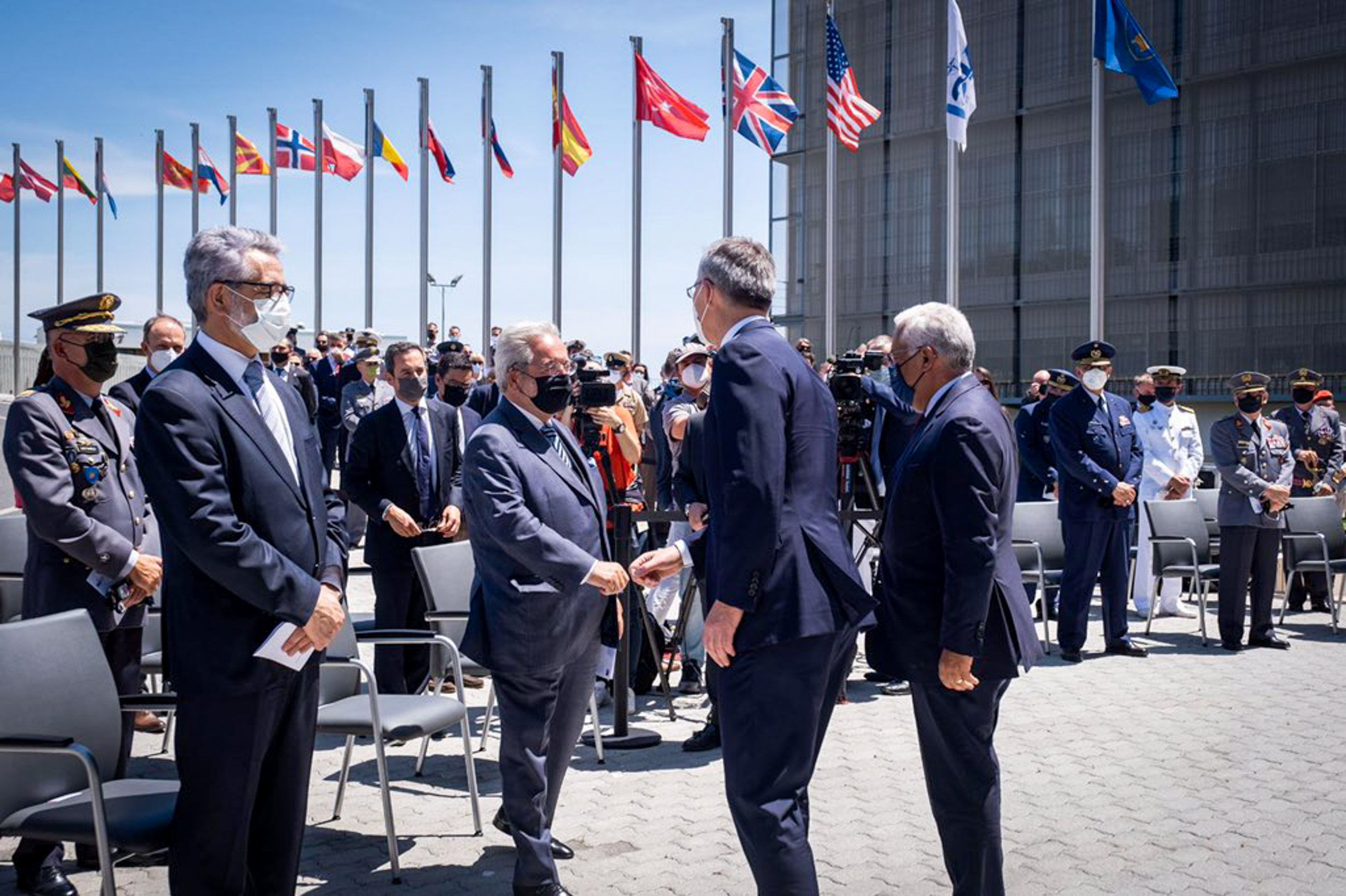 Cerimónia de inauguração da Escola de Comunicações e Sistemas de Informação da NATO