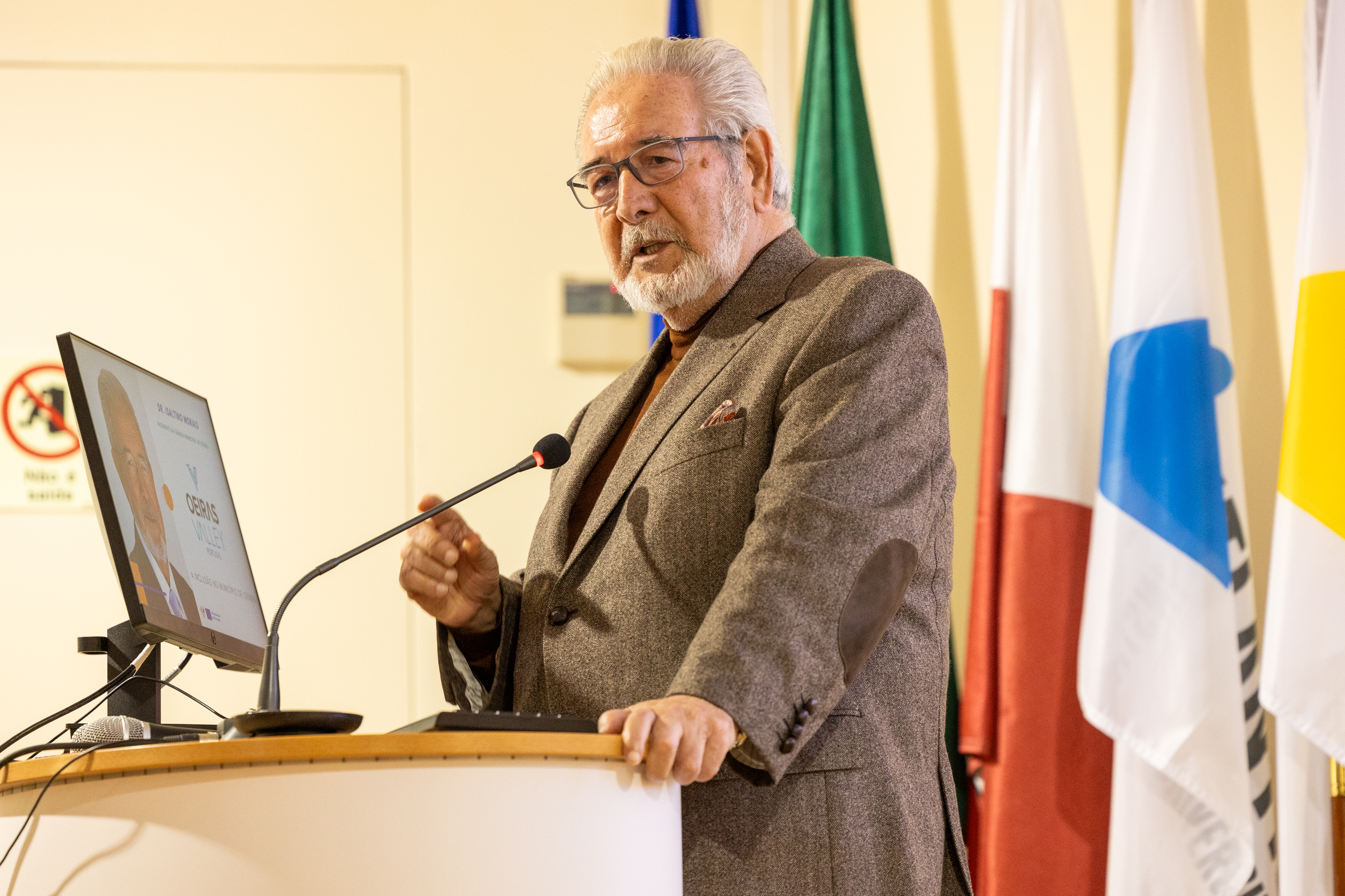 Presidente da Câmara Municipal de Oeiras Isaltino Morais no encerramento do Projeto i-HETP