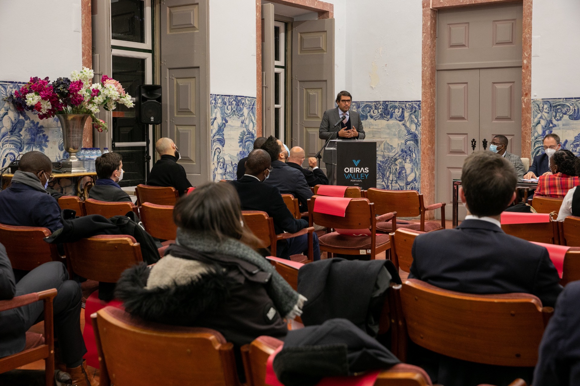 Vice-Presidente na sua intervenção no Salao Nobre do Palácio Marquês de Pombal no âmbito deste encontro jurídico