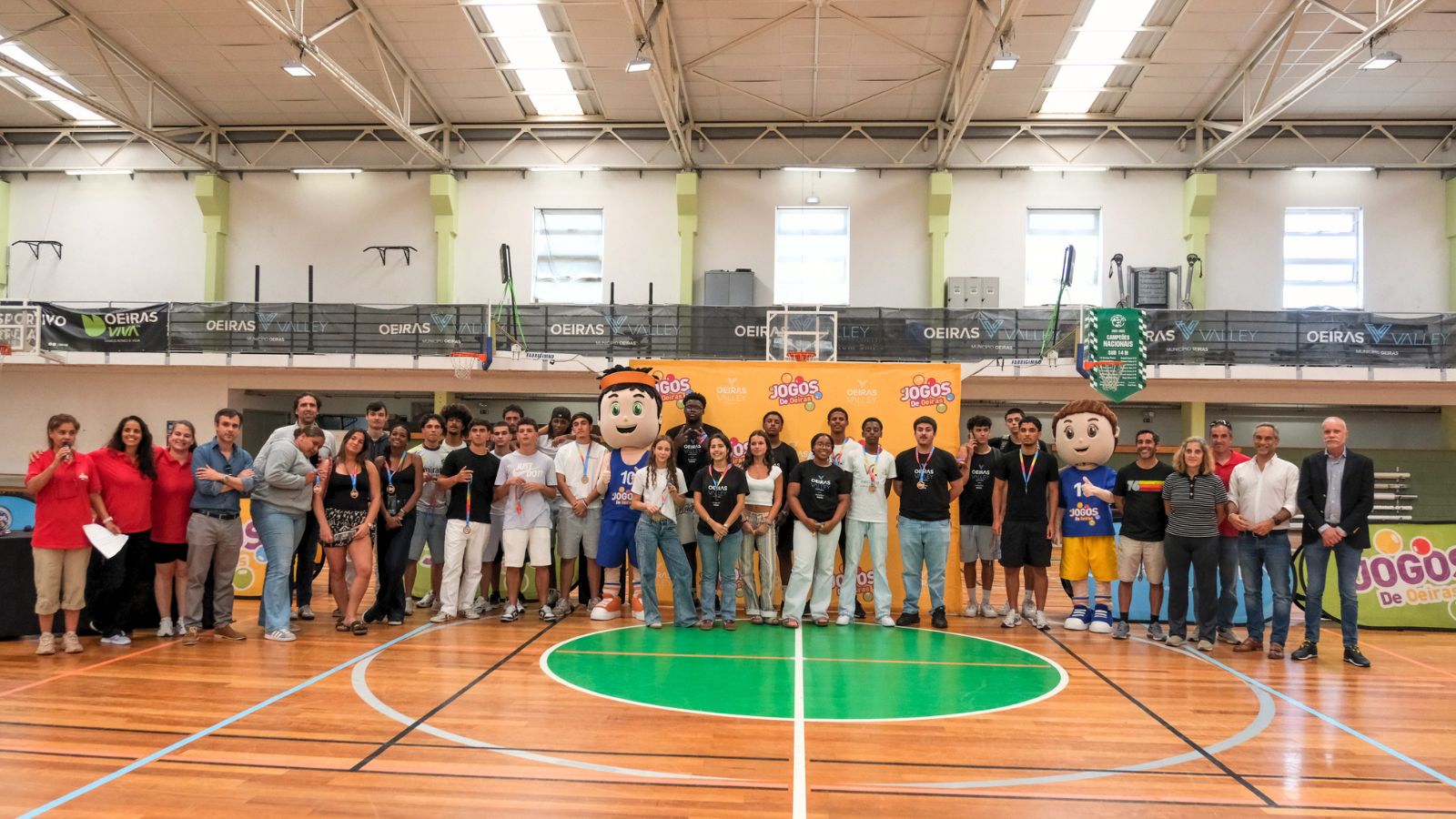 fotografia de grupo nos Jogos