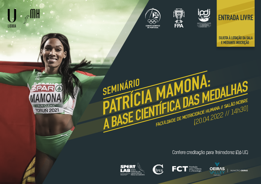 Banner Seminário Patrícia Mamona: A Base Científica Das Medalhas