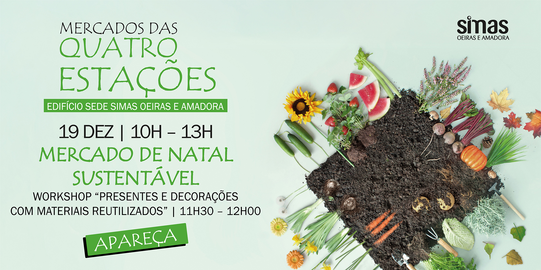 banner informativo do evento