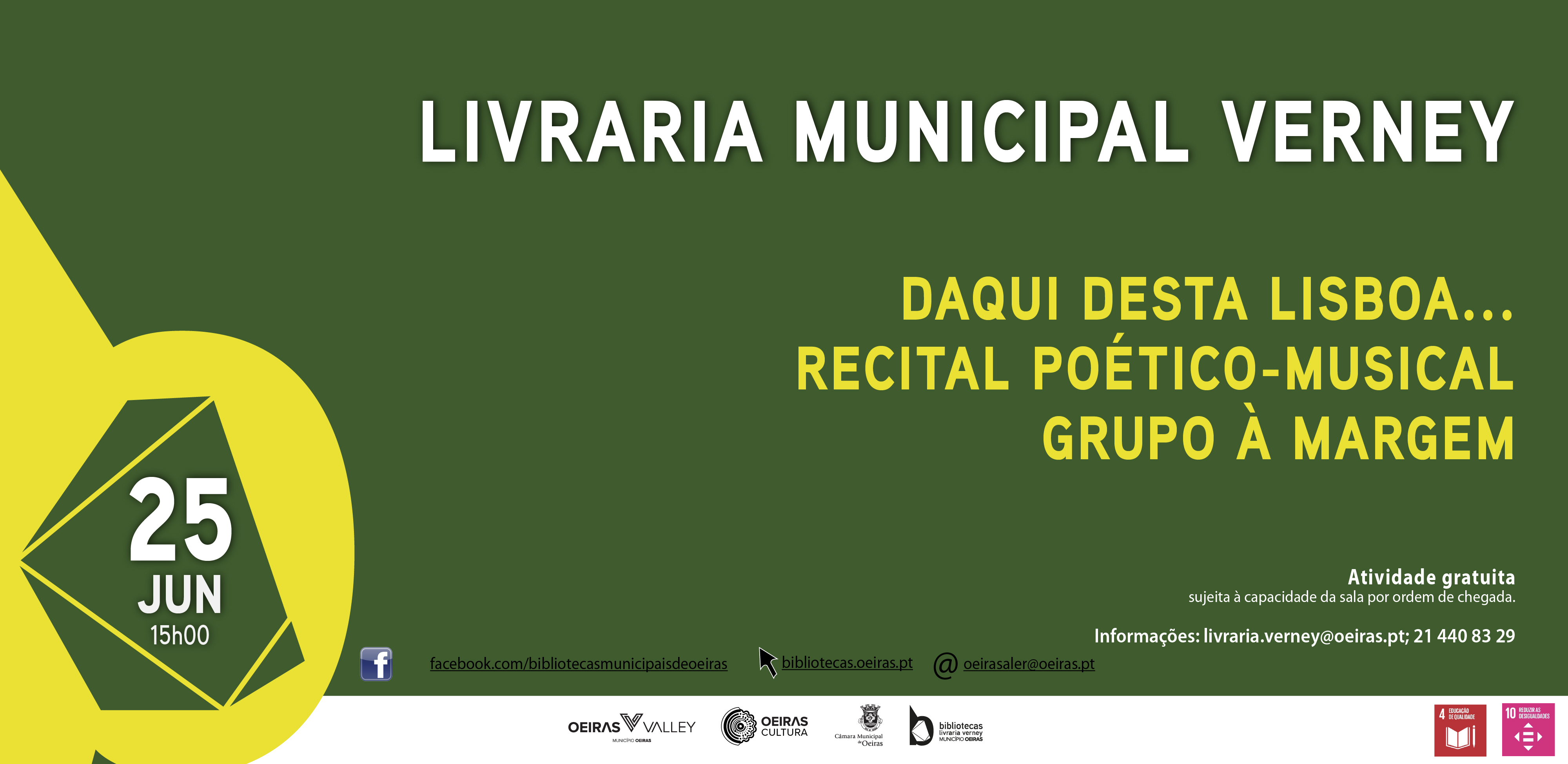 Banner do evento com amarelo e verde