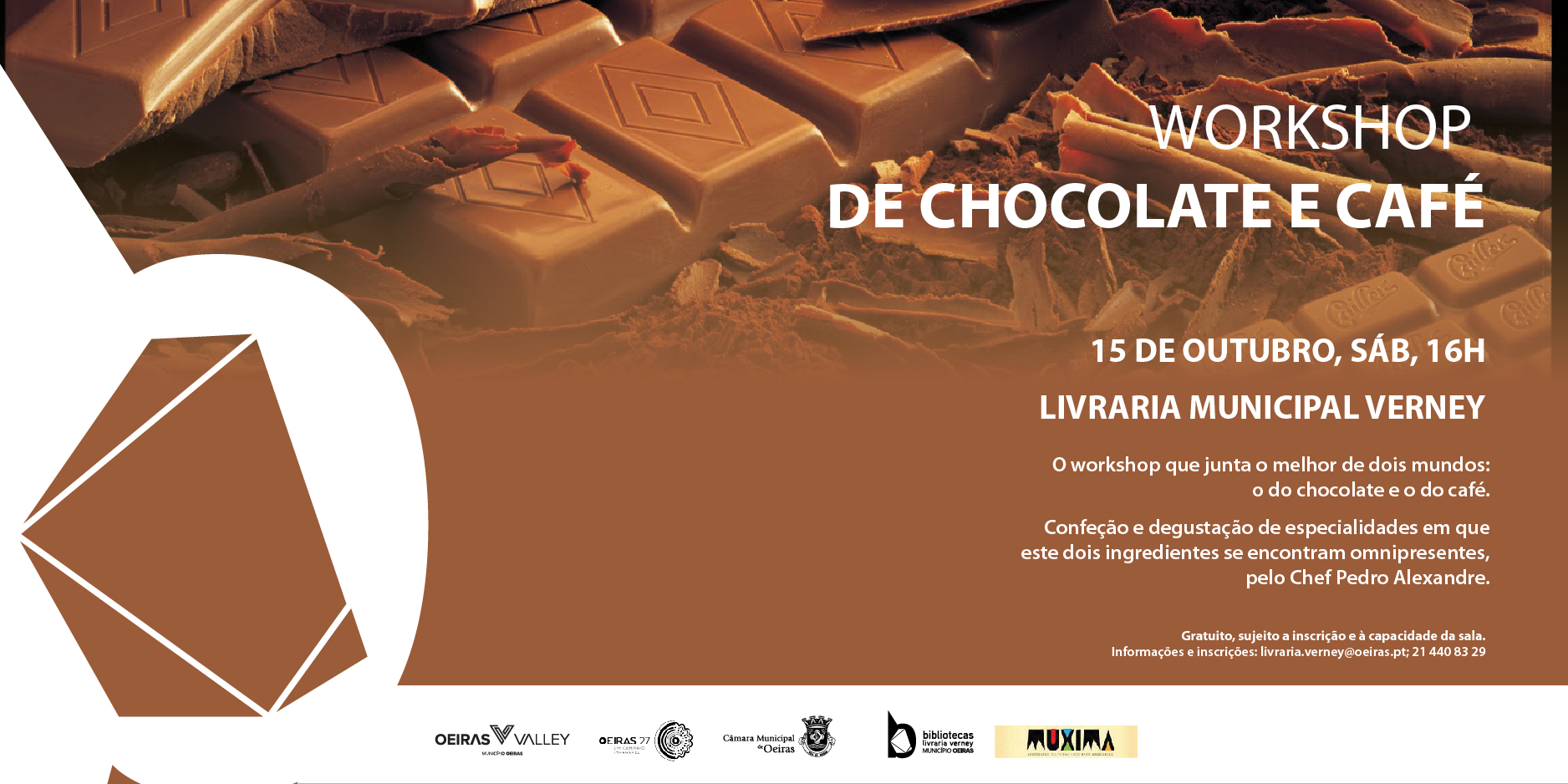 Banner workshop chocolate e café