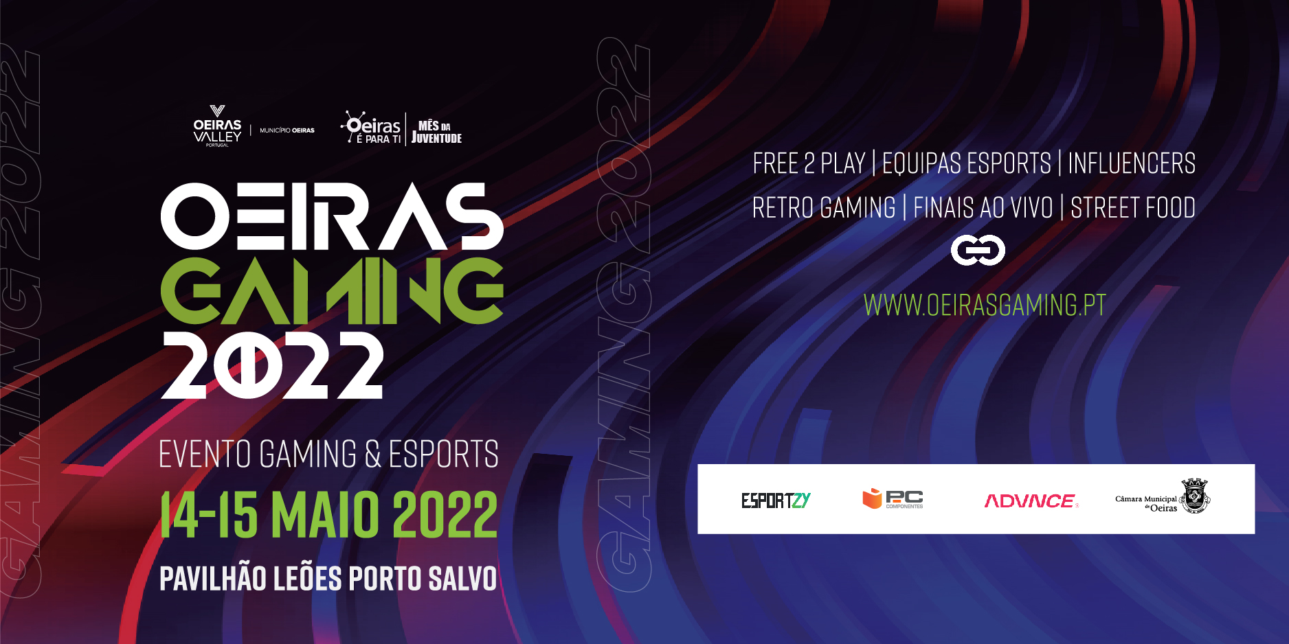 Imagem gráfica com nome do evento e datas do evento