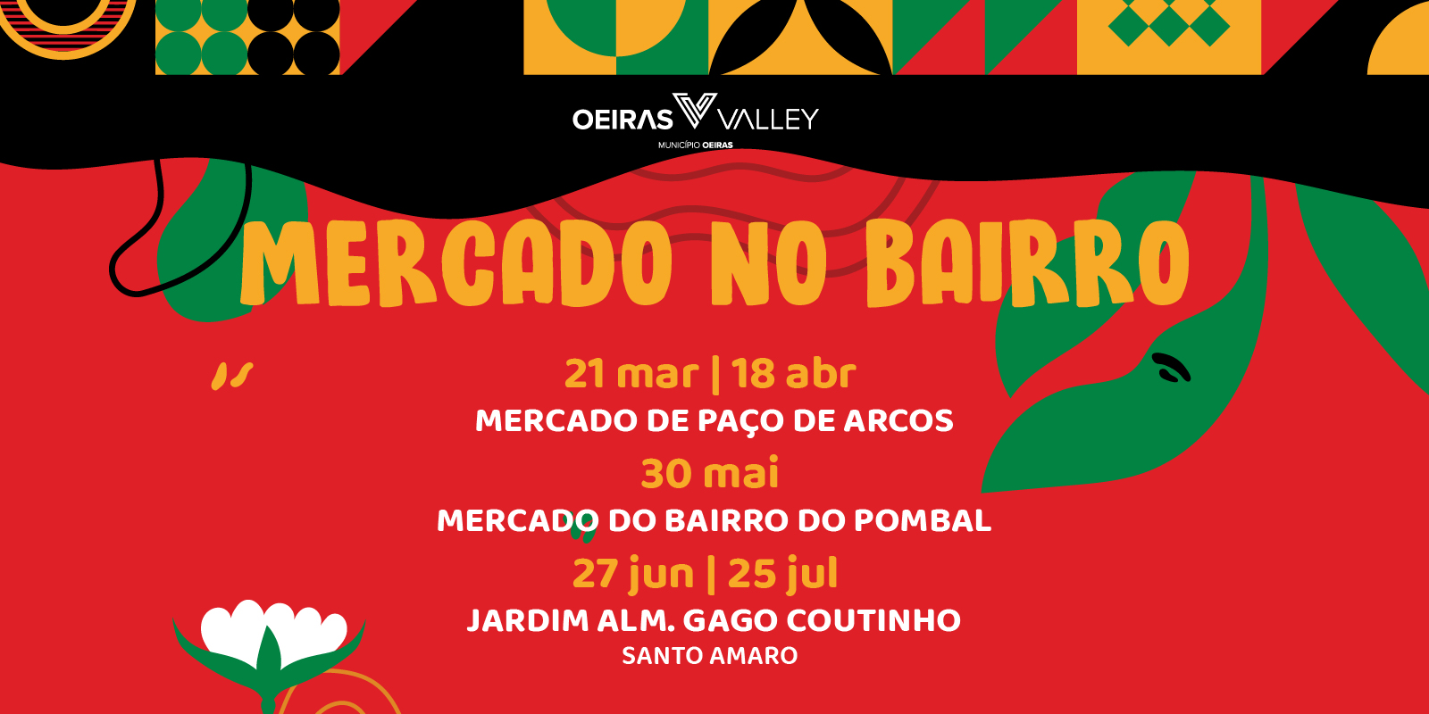 banner informativo do evento