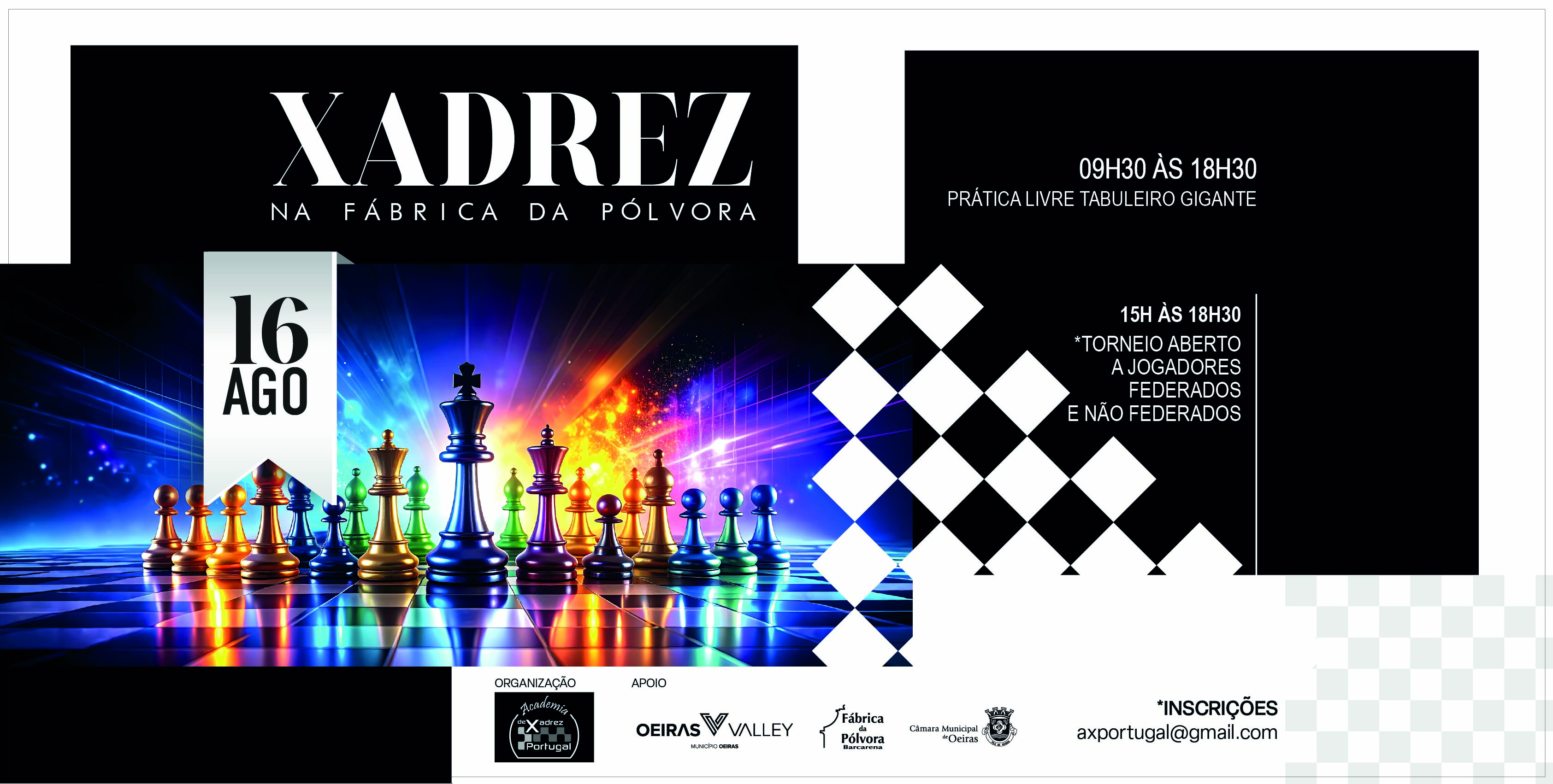 banner informativo do evento