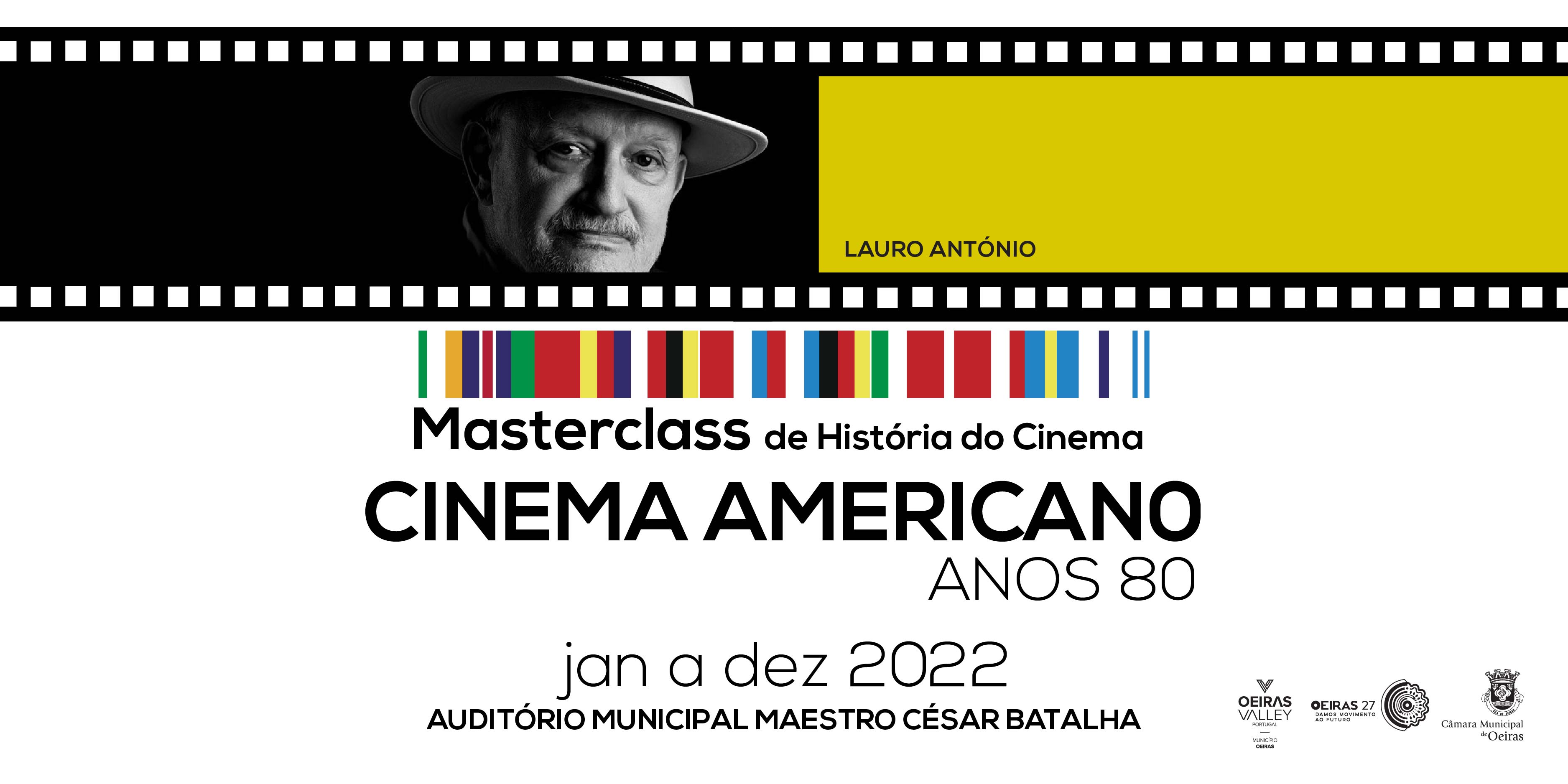 Oeiras homenageia Lauro António com a continuidade do projeto 'Masterclass de História do Cinema'
