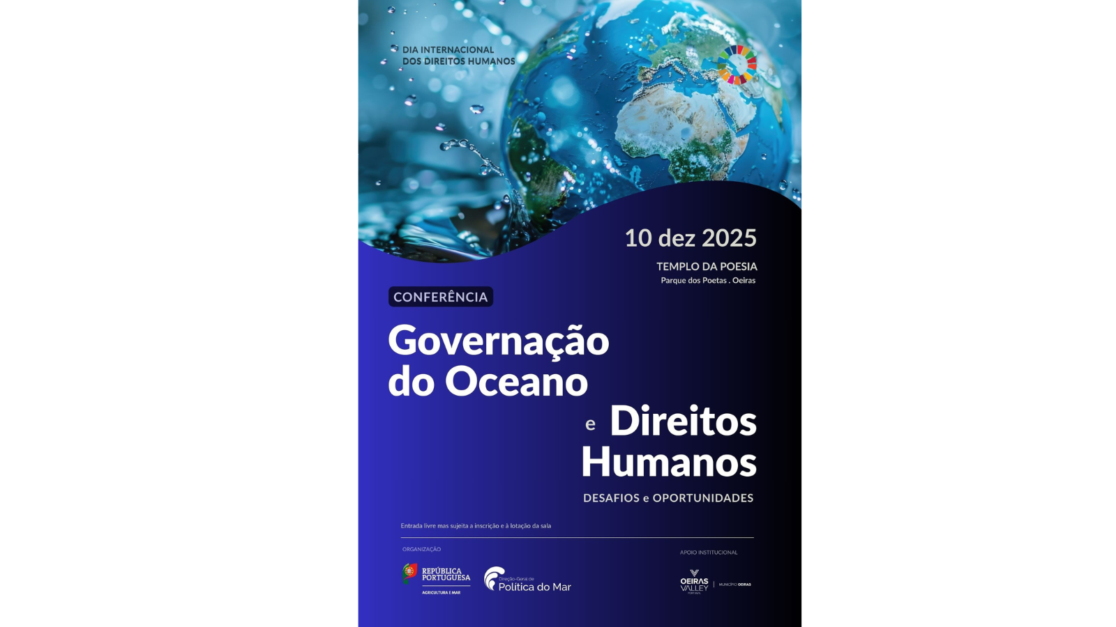 banner informativo do evento