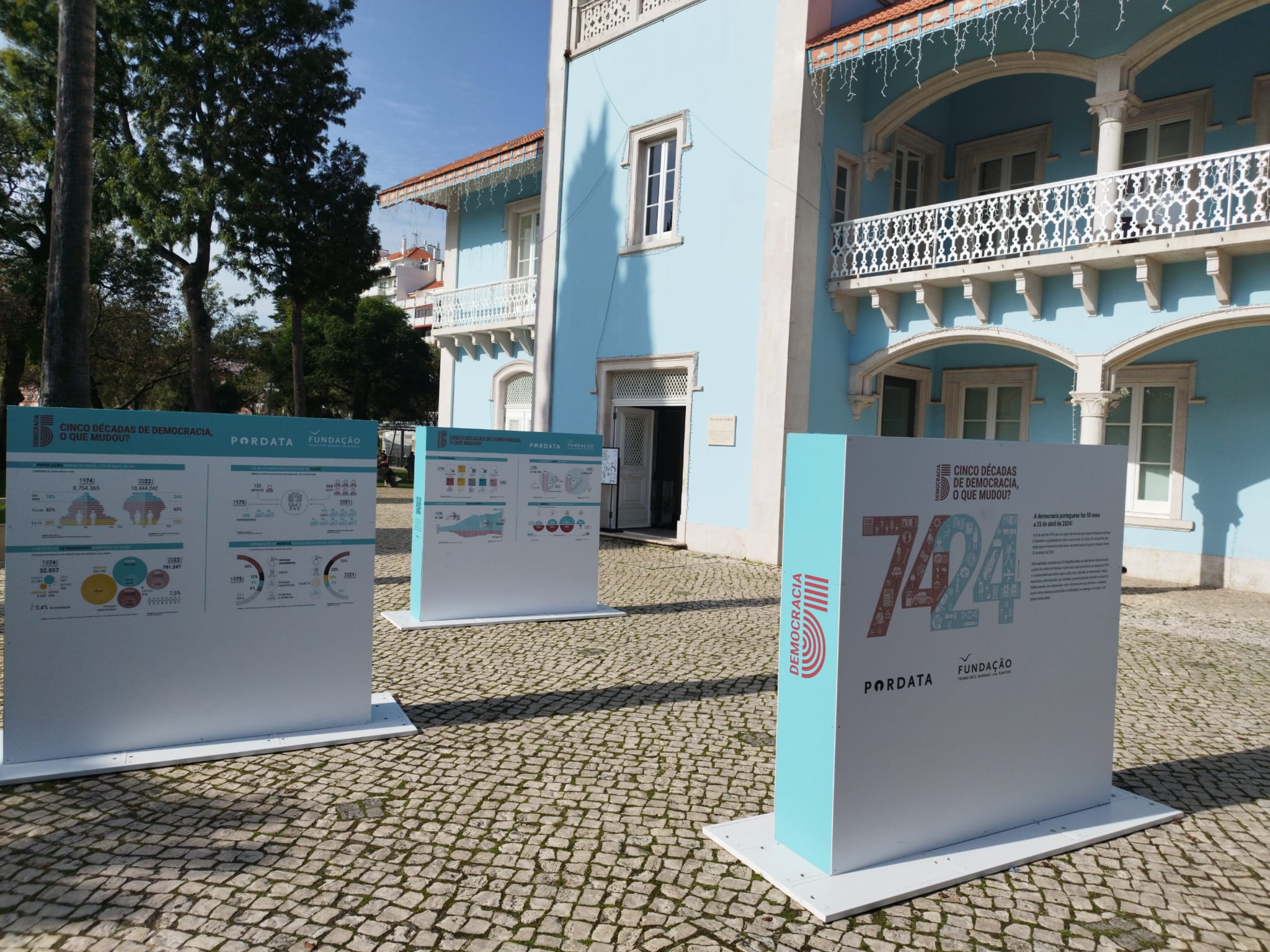 Exposição infográfica ‘Cinco Décadas de Democracia, o que mudou?’
