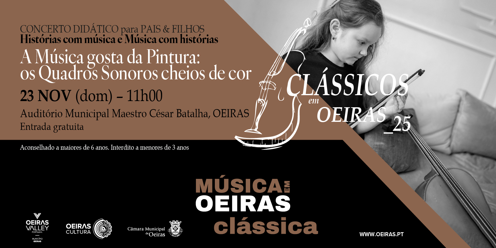 banner informativo do evento