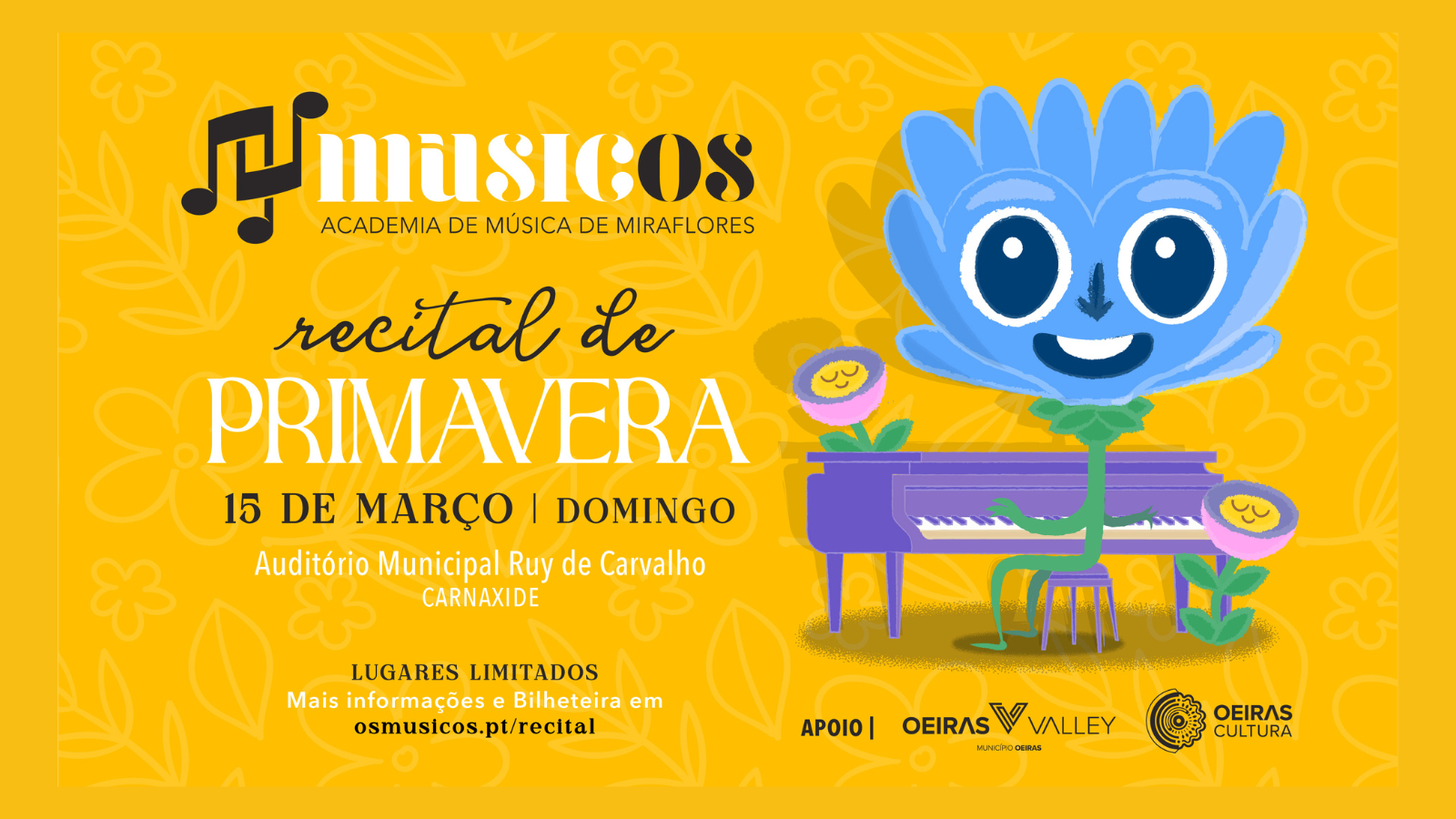 banner informativo do evento