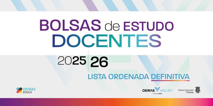 Bolsas de Estudo para Docentes - Lista Ordenada Definitiva dos candidatos