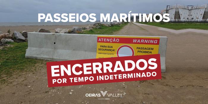 Passeios Marítimos encerrados devido às condições meteorológicas