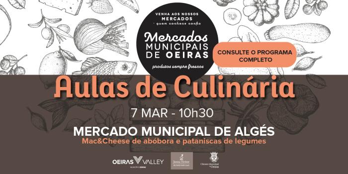 Aulas de Culinária em Família – Mercados Municipais de Oeiras
