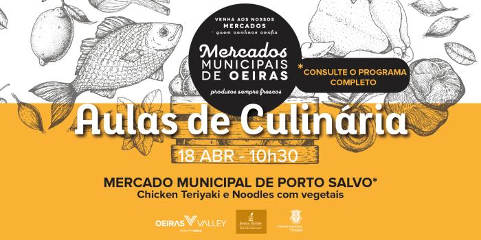 Aula de Culinária no Mercado de Porto Salvo