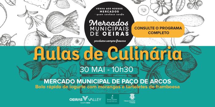 Aula de Culinária no Mercado de Paço de Arcos