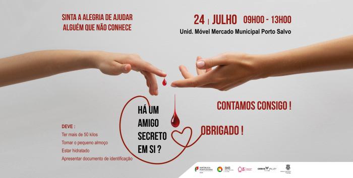 Colheita de Sangue – Unidade Móvel Mercado Municipal Porto Salvo