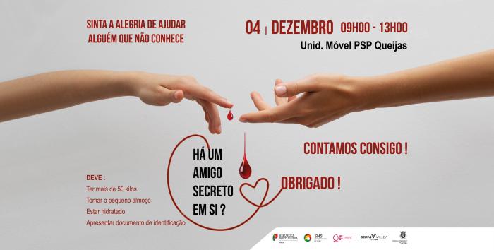 Colheita de Sangue – Unidade Móvel PSP Queijas