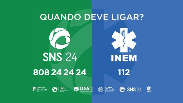 Quando ligar SNS 24 ou INEM?