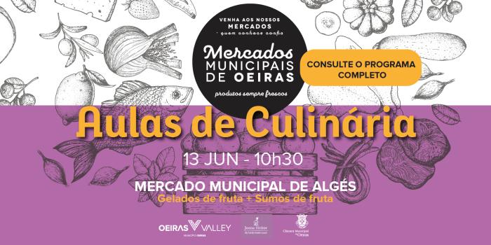 Aula de Culinária no Mercado de Algés