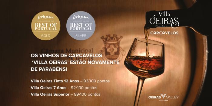‘Villa Oeiras’ volta a brilhar em concurso internacional de vinhos na Suíça