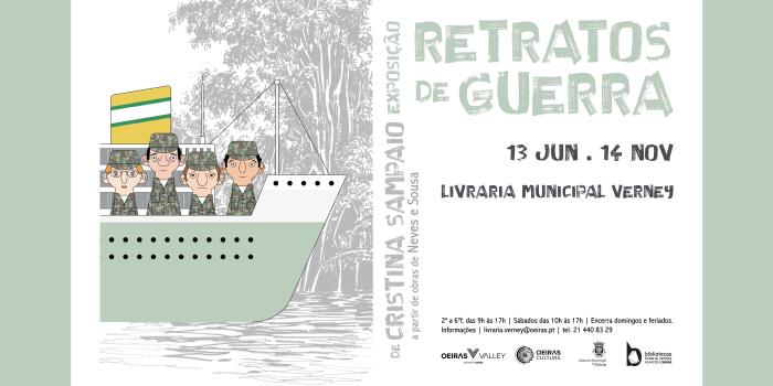 Exposição ‘Retratos de Guerra: Desenhos de Cristina Sampaio’