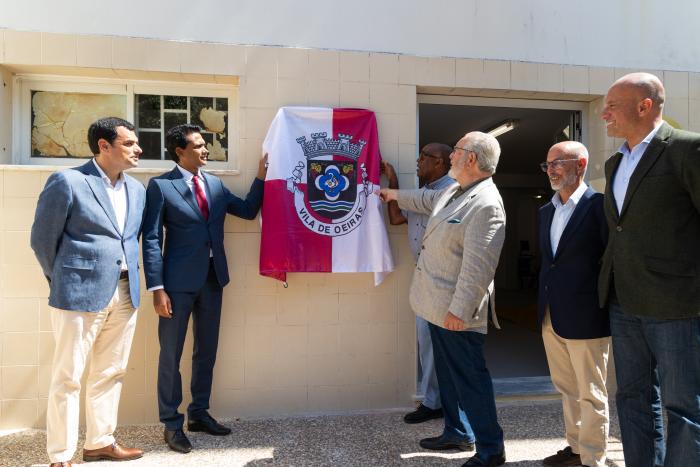 Inauguração da Sala de Estudo da Associação dos Amigos de Santa Cruz, no Alto dos Barronhos, em Carnaxide