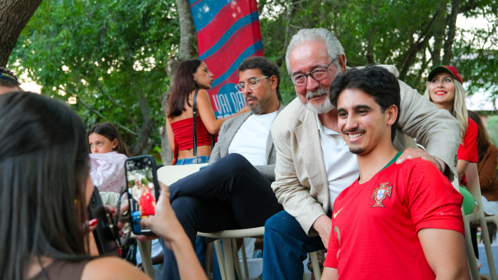 Oitavos de final na Fan Zone do Jardim Municipal de Oeiras