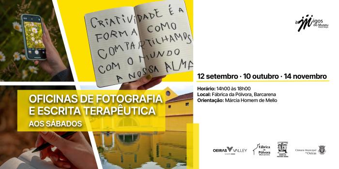 Oficinas de Fotografia e Escrita Terapêutica regressam à Fábrica da Pólvora